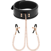 Begme Black Edition BEGME Juodas Edition Adjustable Collar with Neoprene &amp; Nipple Clips