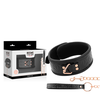 Begme Black Edition BEGME Juodas Edition Premium Vegan Leather Collar with Neoprene Lining