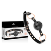 Begme Black Edition BEGME Juodas Edition Vegan Leather Breathable Ball Gag Adjustable