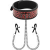 Begme Red Edition BEGME Raudona Edition Adjustable Collar with Neoprene Lining &amp; Clamp Set