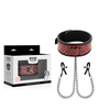 Begme Red Edition BEGME Raudona Edition Adjustable Collar with Neoprene Lining &amp; Clamp Set
