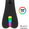 Brilly Glam Erik Dual Motor Silicone Vibrator Juodas USB, Remote Ready