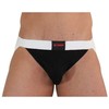 BURN Jockstrap Shiny Juodas/Baltas M - Premium Athletic Underwear