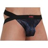 BURN Jockstrap Shiny Mėlyna/Juodas M - Modern Breathable Design
