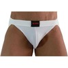 BURN 007 Jockstrap Lycra Baltas M - Premium Breathable Athletic Model