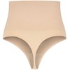 Bye Bra Underwear Bye Bra Seamless High Waist Thong Shapewear rusvai gelsvas XL Comfort Fit