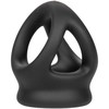 CalExotics Alpha Dual Cage Ring Juodas - Liquid Silicone Support System