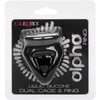 CalExotics Alpha Dual Cage Ring Juodas - Liquid Silicone Support System