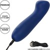 CalExotics Cashmere Satin G Mėlyna Flexible Silicone Massager 15.25 cm
