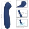 CalExotics Cashmere Satin G Mėlyna Flexible Silicone Massager 15.25 cm