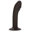 CalExotics Silicone Curved Intimate Device with Suction Base, Juodas