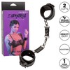 CalExotics Euphoria Adjustable Velvet &amp; Vegan Leather Wrist Restraints