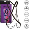 CalExotics Euphoria Multi-Chain Premium Harness Plus Size Juodas Velvet