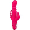 CalExotics Jack Rabbit Signature Heated Silicone Triple Fantasy Rožinė