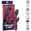 CalExotics Menage a Moi Dual Wand - Atsparus vandeniui 10-Mode USB Massager 21cm