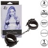 CalExotics Nocturnal Adjustable Wrist Cuffs Juodas - Double-Stitched Leather