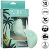 CalExotics Pacifica Bali Curved Silicone Stimulator 10 Functions Aqua