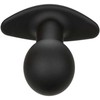 CalExotics Rock Bottom Silicone Juodas Vibrating Plug 10 Modes USB Rechargeable