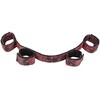 CalExotics Scandal Adjustable Bar with Padded Cuffs - Juodas/Raudona, Foldable