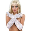 Chilirose Accesories Chilirose CR 3071 Baltas Lace Elegant Evening Gloves - Universal Size