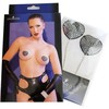 Chilirose Accesories Chilirose CR 4662 Decorative Nipple Pads Sidabrinis &amp; Juodas Chain Design