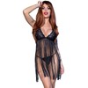 Chilirose Babydolls Chilirose CR 4462 Juodas Babydoll Set with Lace Details L/XL