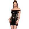 Chilirose Dresses Chilirose CR 4711 Juodas Seamless Mini Dress S/M - Elegant Elastic Fit