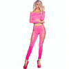 Chilirose Sets Rožinė Chilirose CR 3654 Rožinė Top &amp; Leggings Set S/M - Breathable Openwork Design