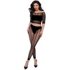Chilirose Sets Chilirose CR 4647 Seamless Top and Leggings Set Juodas S/M