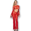 Chilirose Sets Chilirose CR 4648 Seamless Top &amp; Pant Set Raudona S/L - Comfort Fit