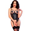 Chilirose Sets Chilirose CR 4831 Elegant Juodas Corset Set with Chains, Size XL
