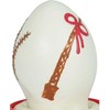 Condomerie Hand-Painted Latex Art Piece Easter Egg Baltas, Collectible