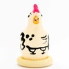 Condomerie Hand-Painted Decorative Condom Cocky Rooster Design