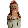CONDOMERIE Handpainted Decorative Latex Cover Nurse Brunette Edition