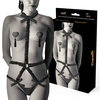 Coquette Accessories Coquette Chic Desire Elastic Harness Set with Nipple Covers Juodas