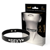 Coquette Accessories Coquette Chic Desire Vegan Leather Adjustable Juodas Choker Collar