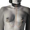 Coquette Fantasy Coquette Chic Desire Vegan Leather Collar with Adjustable Chain Clips