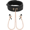 Coquette Fantasy Coquette Chic Desire Vegan Leather Collar with Adjustable Chain Clips