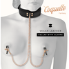 Coquette Fantasy Coquette Chic Desire Vegan Leather Collar with Adjustable Chain Clips