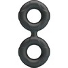 Crazy Bull Radwan Model 19 Double Silicone Adjustable Ring, Juodas