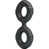 Crazy Bull Radwan Model 19 Double Silicone Adjustable Ring, Juodas
