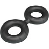 Crazy Bull Radwan Model 19 Double Silicone Adjustable Ring, Juodas