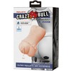 CRAZY BULL - Realistic Vagina Masturbator, Vibration Vanduo lubricant, 3 AAA batteries