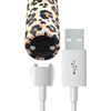 Custom Bullets Leopard Magnetic Mini Massager 10 Modes, USB Rechargeable