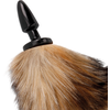 Darkness Anal Darkness Silicone Intimate System with Natural Faux Tail 10 cm Juodas