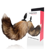 Darkness Anal Darkness Silicone Intimate System with Natural Faux Tail 10 cm Juodas