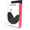 Darkness Anal Darkness Sidabrinis Intimate Plug 8 cm with Juodas Faux Fur Tail