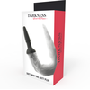 Darkness Anal Darkness Silicone Plug with Gray Faux Fur Tail 12cm - Ergonomic Design