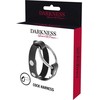 Darkness Bondage Darkness Adjustable Metal Intimate Ring Juodas - Nickel-Free, Universal Fit