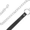 Darkness Bondage Darkness Comfort Collar with Leather Chain - Adjustable Padded Restraint